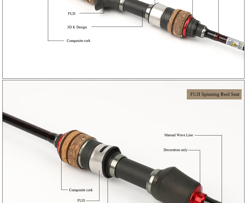 KUYING Teton L Light 6'6" Baitcasting Rod