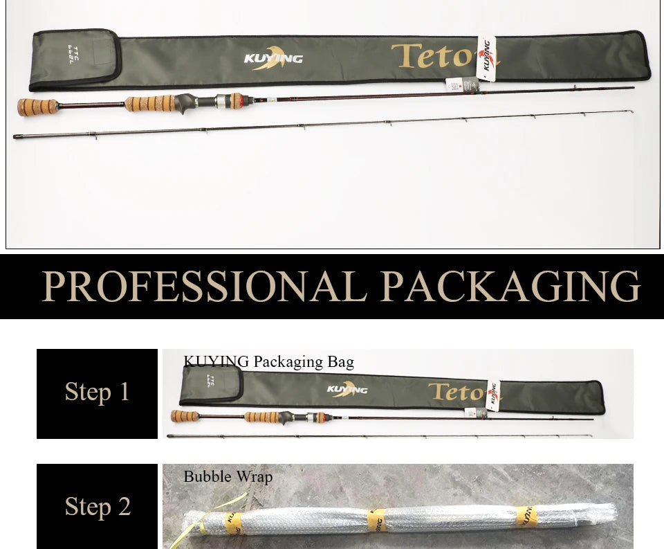 KUYING Teton L Light 6'6" Baitcasting Rod