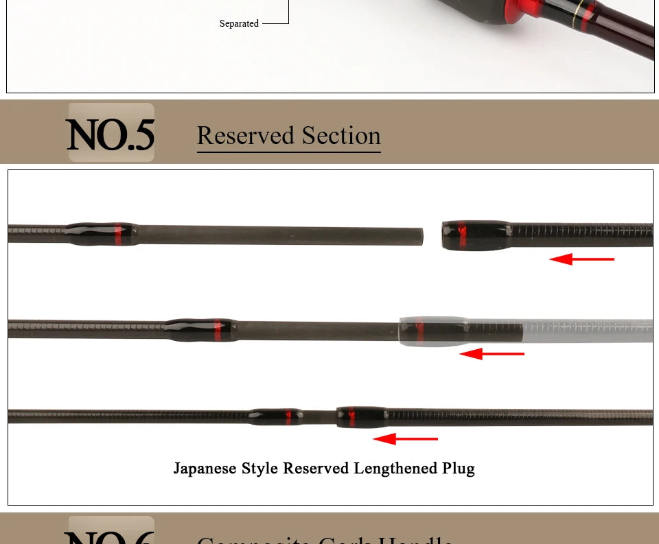 KUYING Teton L Light 6'6" Baitcasting Rod