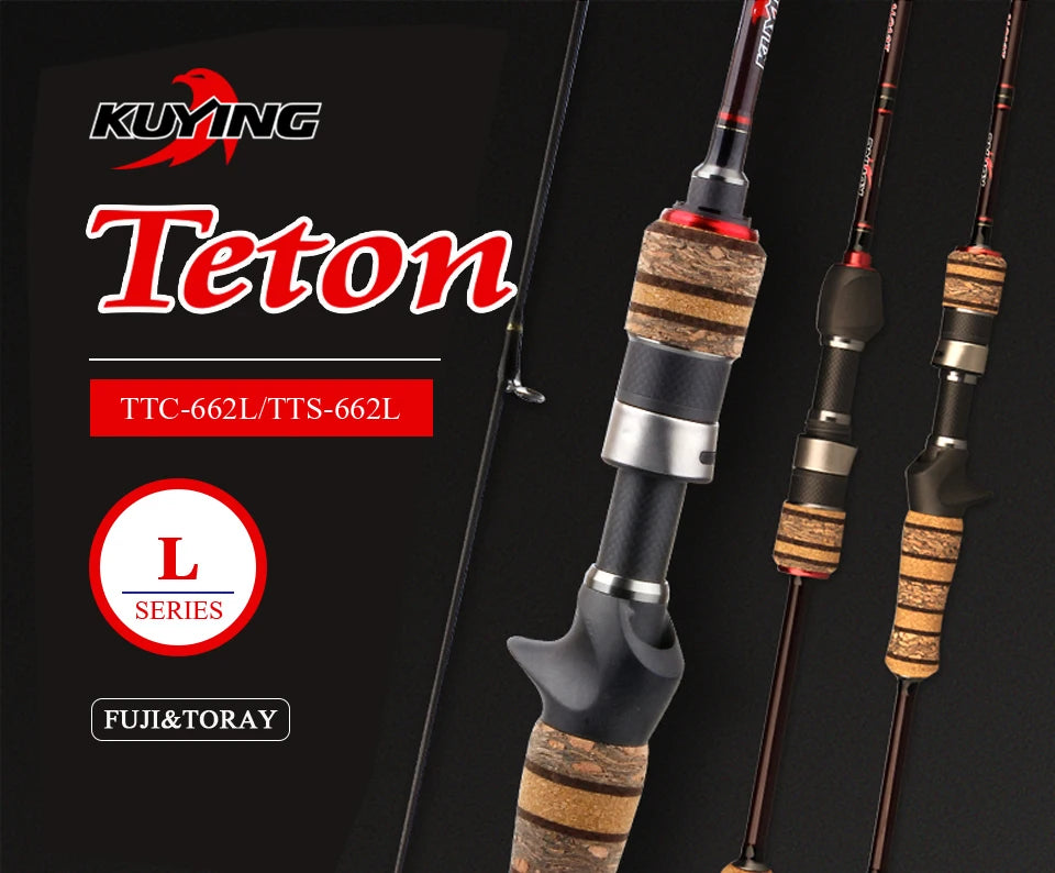 KUYING Teton L Light 6'6" Baitcasting Rod