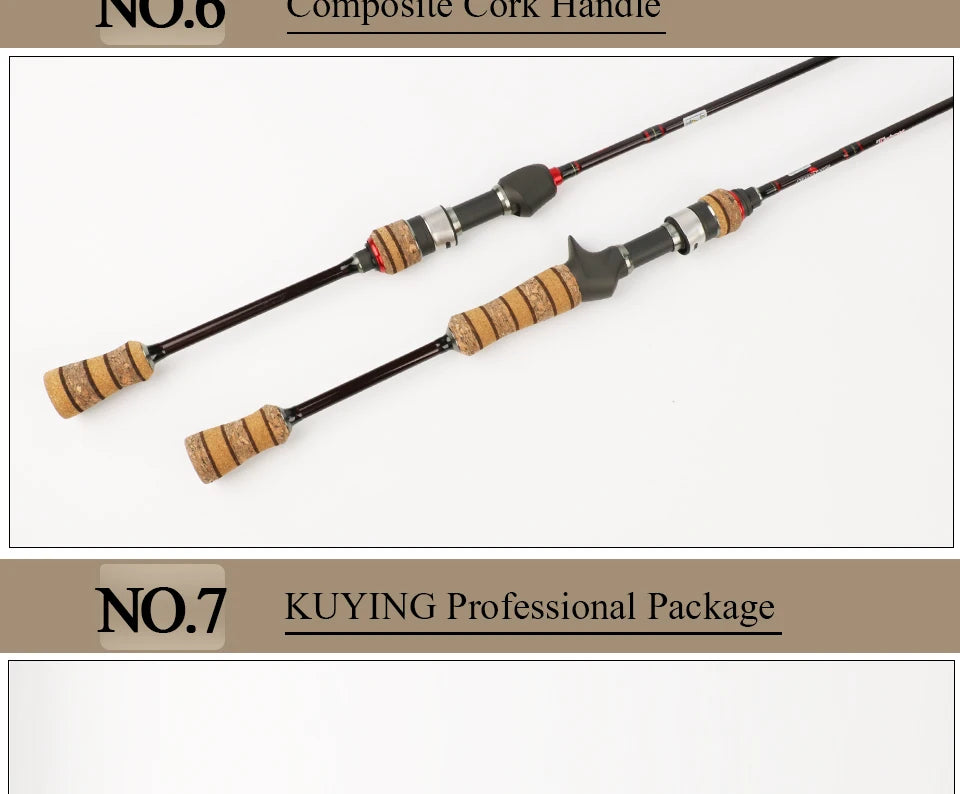 KUYING Teton L Light 6'6" Baitcasting Rod