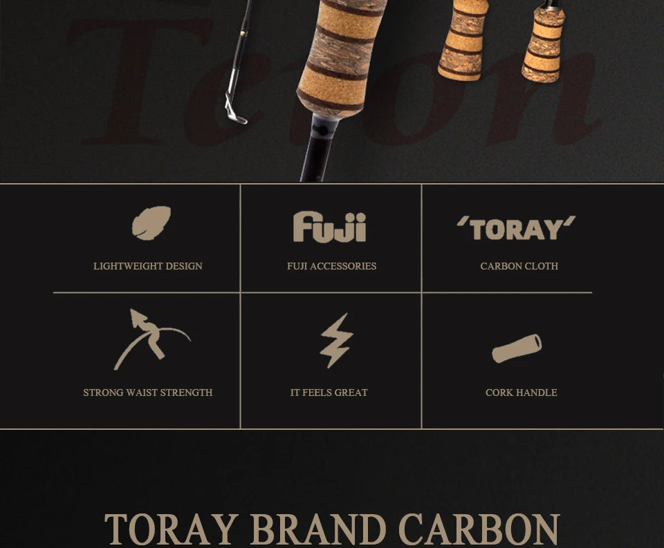 KUYING Teton L Light 6'6" Baitcasting Rod