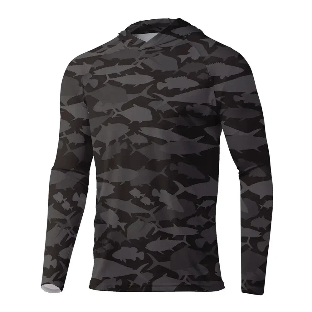 Men’s Sun Protection Hoodie T-Shirt UPF 50+