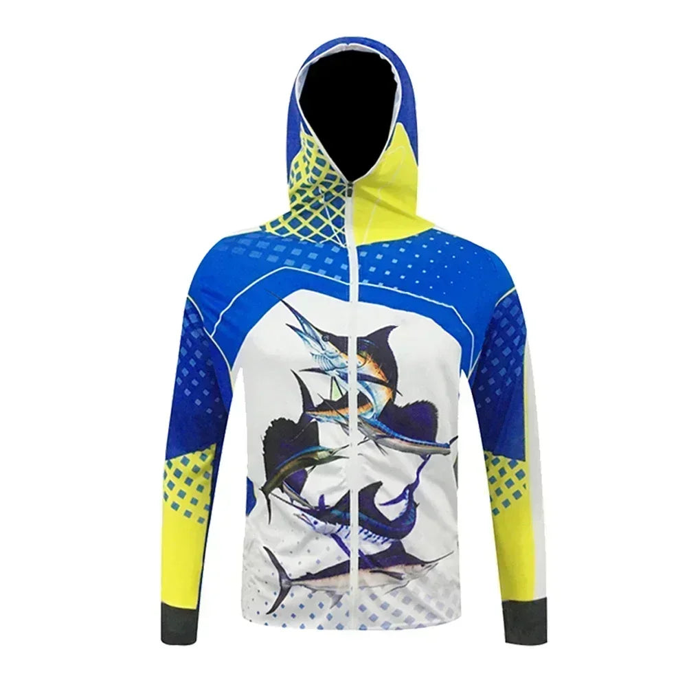 Summer Fishing Hoodie UPF 50+ Zippered
