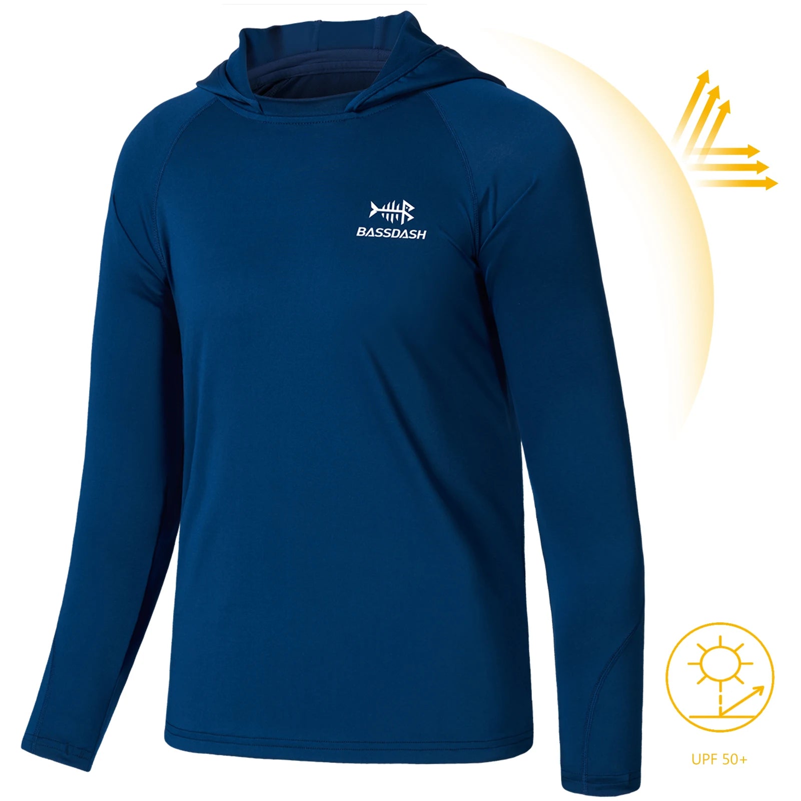 BASSDASH Youth UPF 50+ Fishing Hoodie
