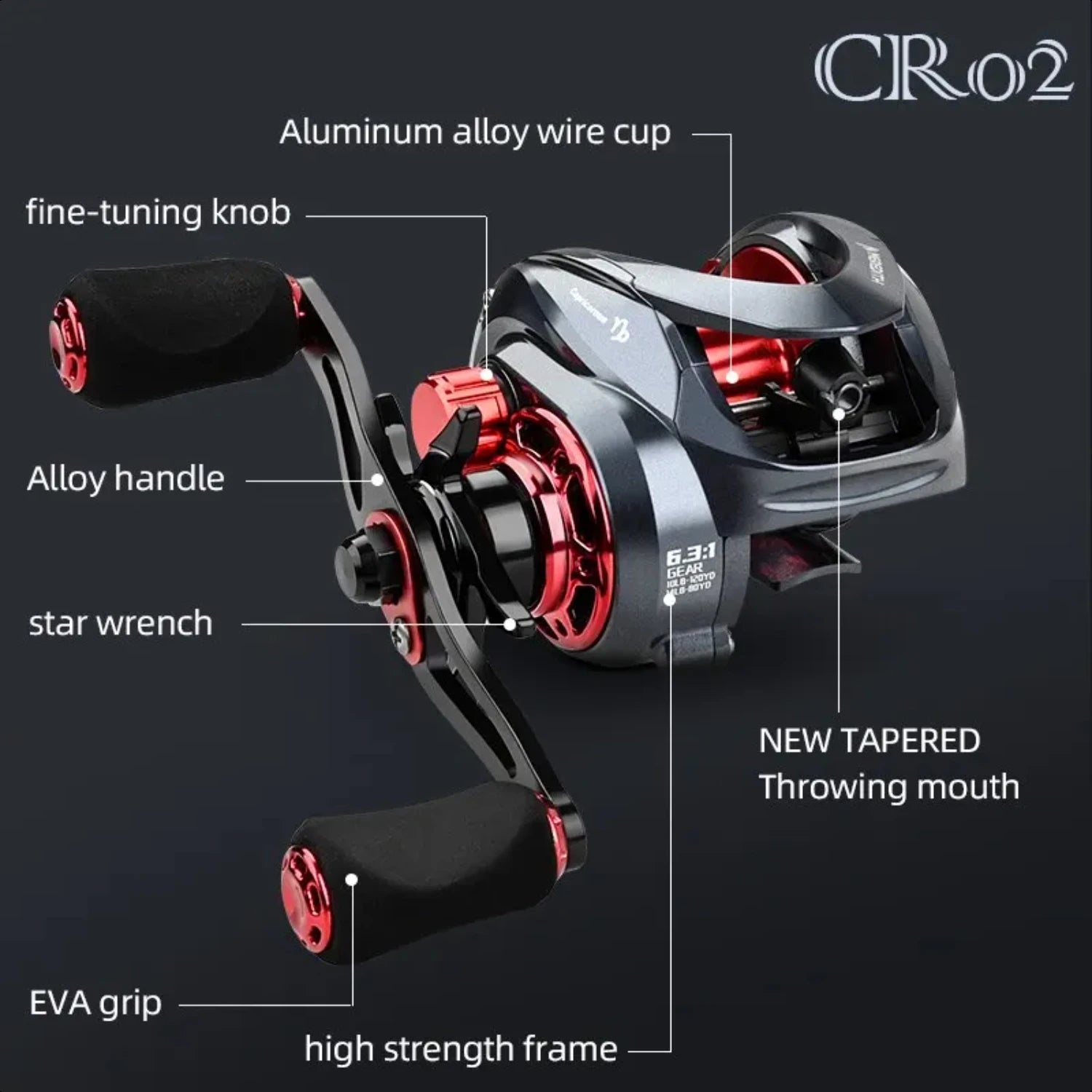 Fishing Reel CR 8kg Max Drag