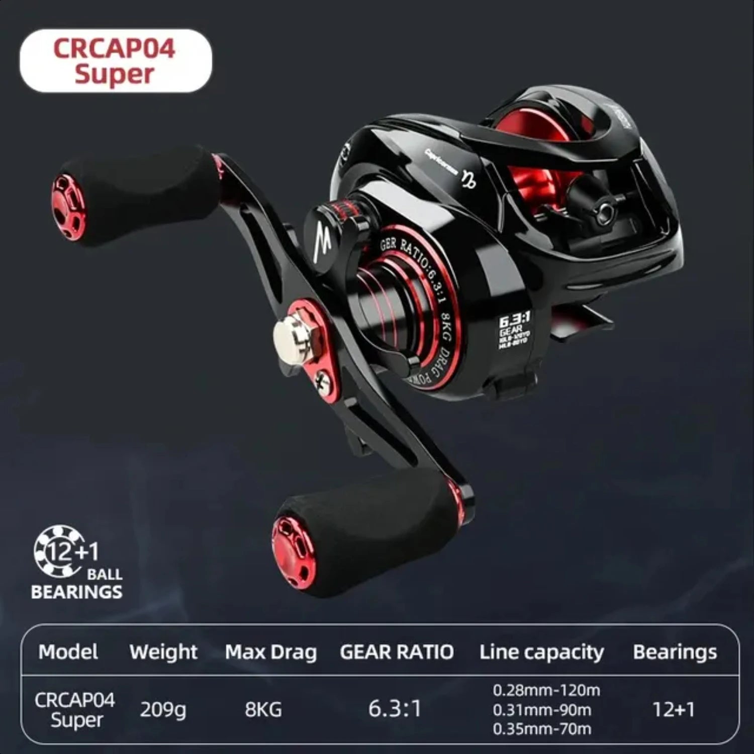 Fishing Reel CR 8kg Max Drag