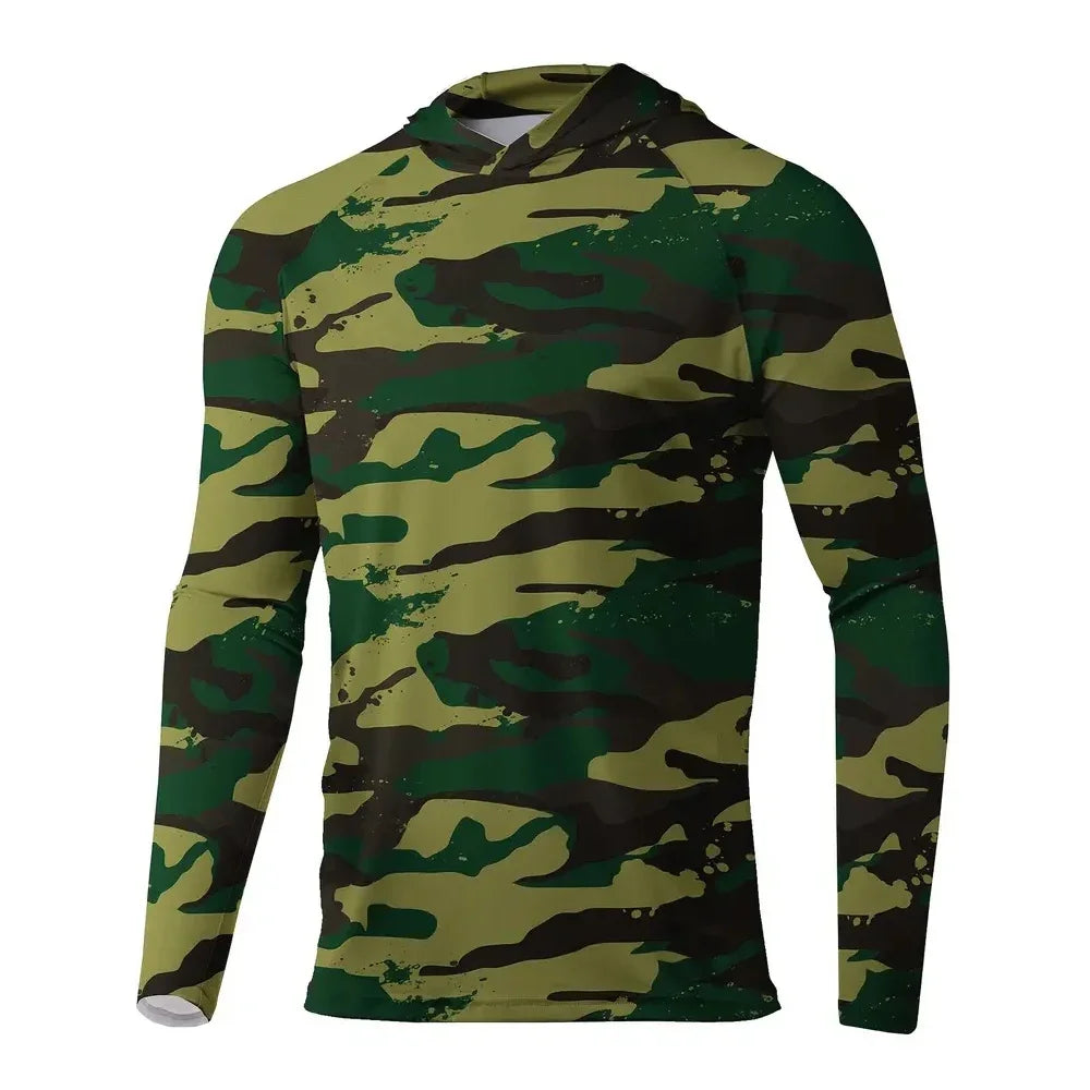 Men’s Sun Protection Hoodie T-Shirt UPF 50+