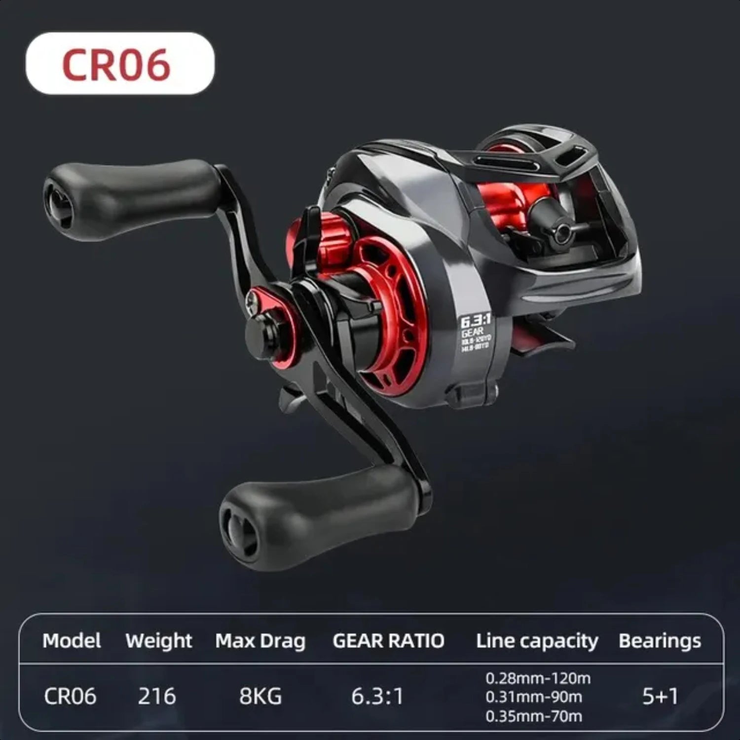 Fishing Reel CR 8kg Max Drag