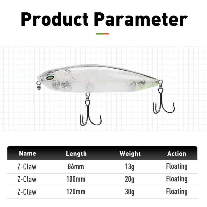 LEYDUN Z-Claw Floating Lure
