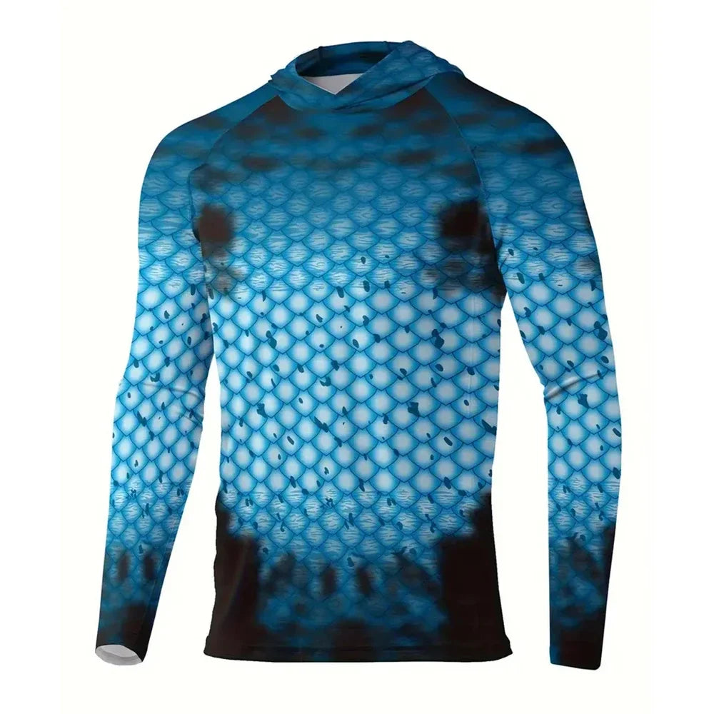 Men’s Sun Protection Hoodie T-Shirt UPF 50+