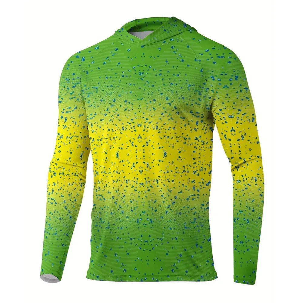 Men’s Sun Protection Hoodie T-Shirt UPF 50+