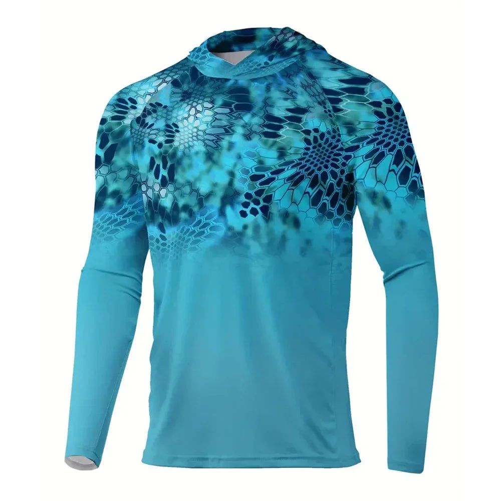 Men’s Sun Protection Hoodie T-Shirt UPF 50+