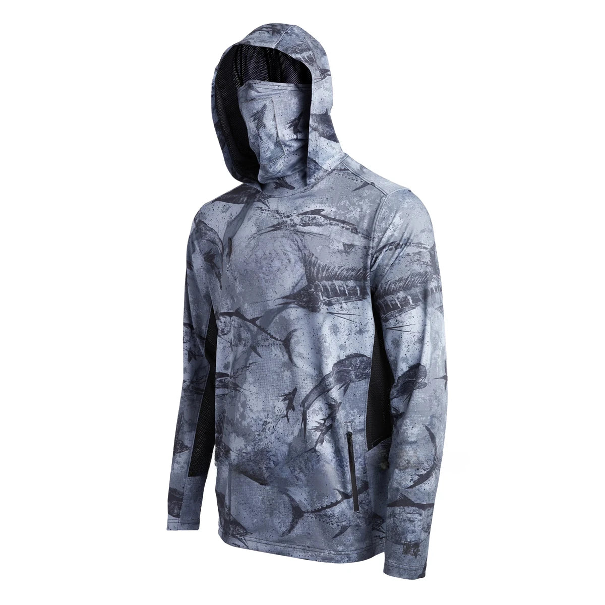 Fishing Shirt UPF 50+ Hooded Face Cover