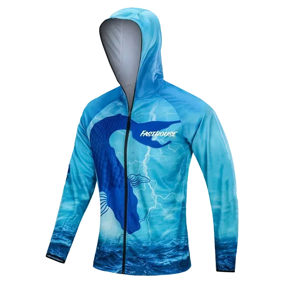 Summer Fishing Hoodie UPF 50+ Zippered