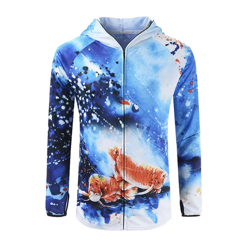 Fishing Jacket – Hooded, UV, Camouflage