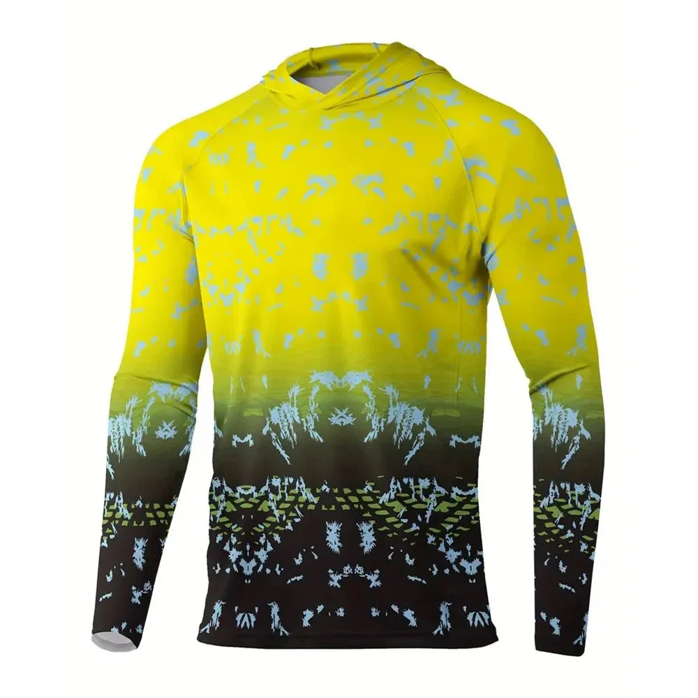 Men’s Sun Protection Hoodie T-Shirt UPF 50+