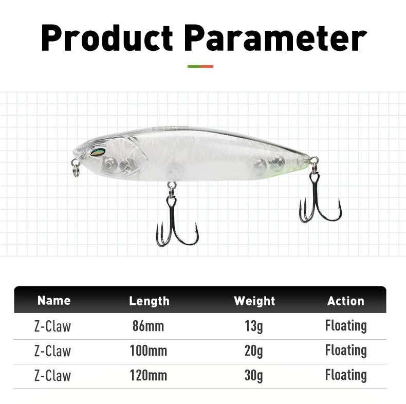 LEYDUN Z-Claw Floating Lure