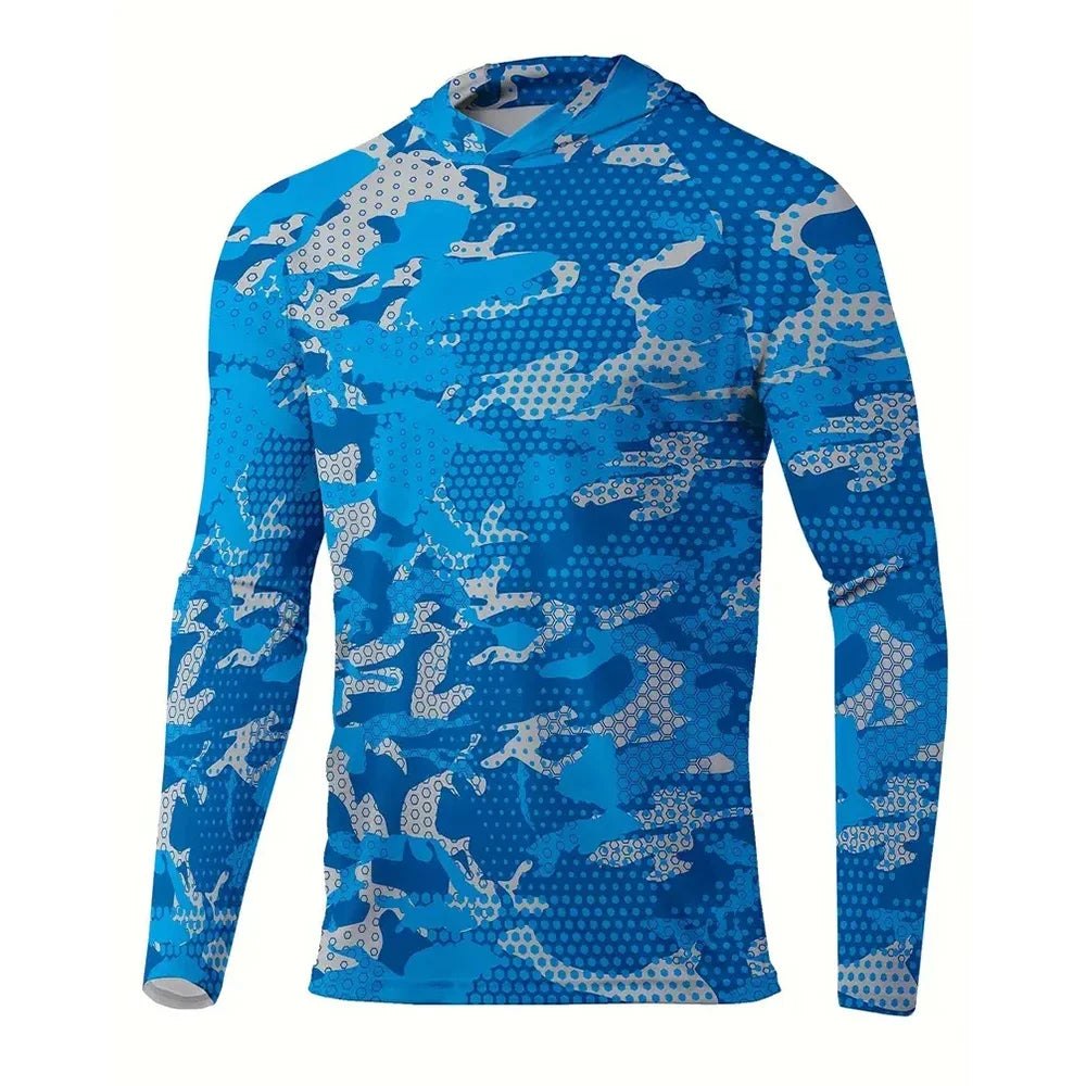 Men’s Sun Protection Hoodie T-Shirt UPF 50+