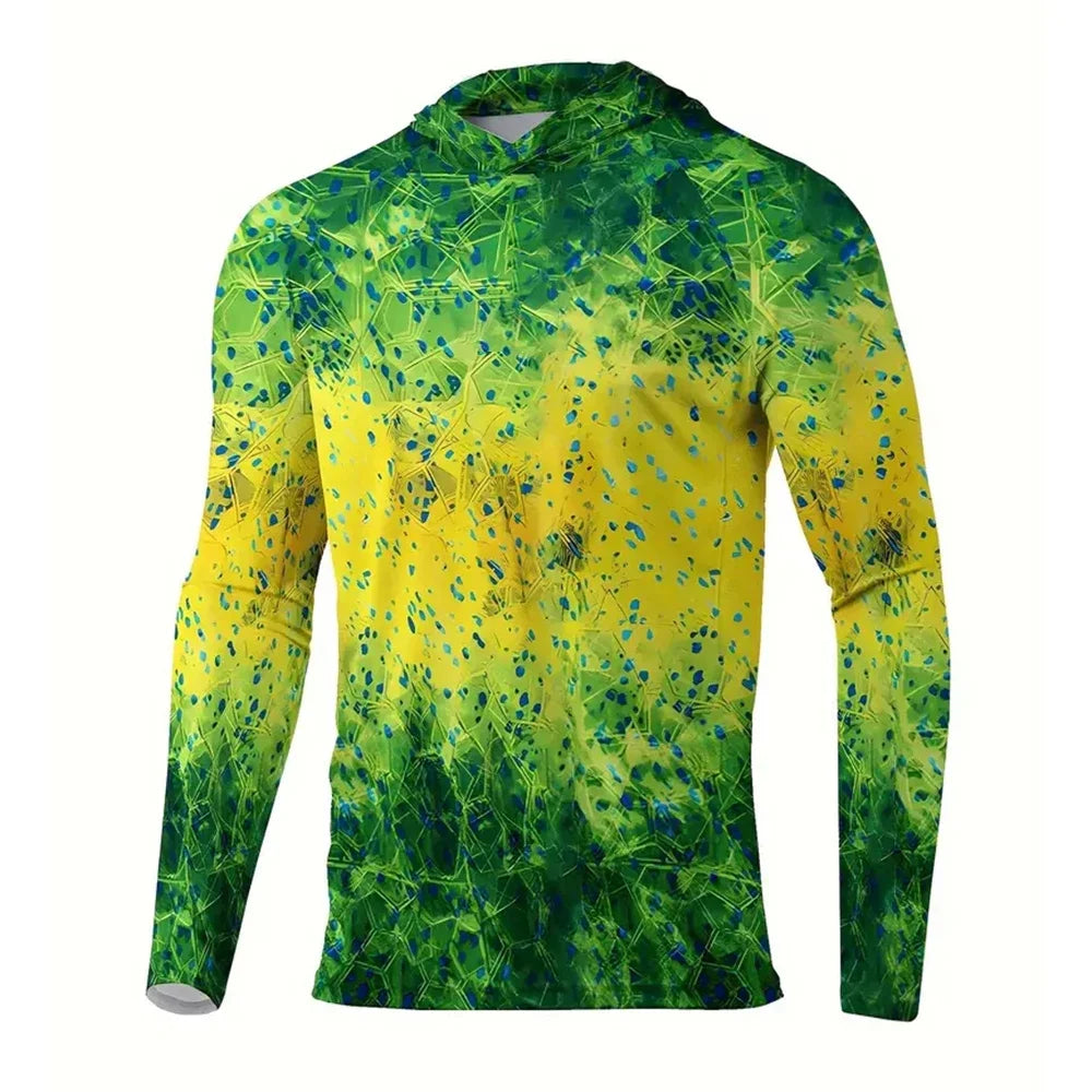 Men’s Sun Protection Hoodie T-Shirt UPF 50+