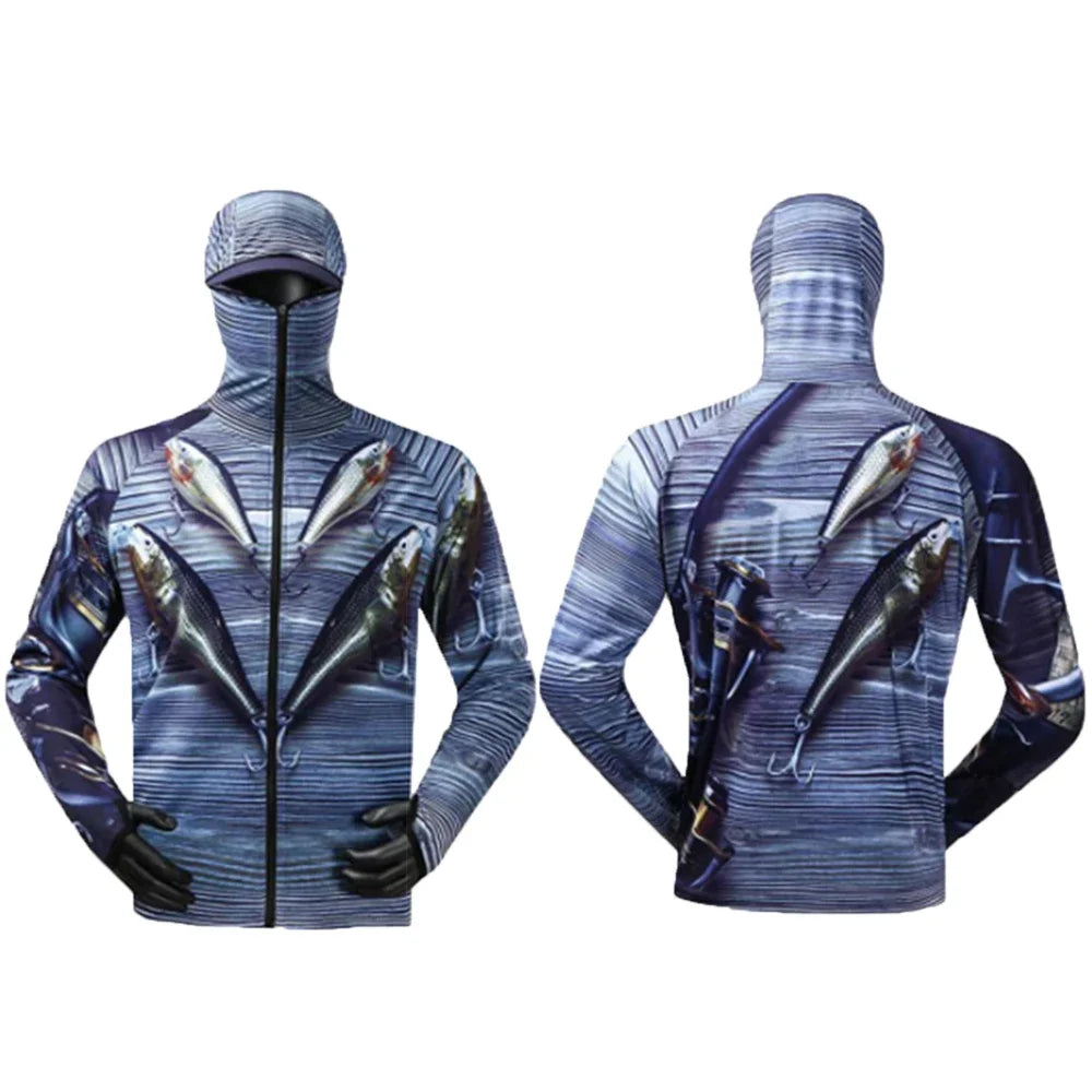Fishing Jacket – Hooded, UV, Camouflage