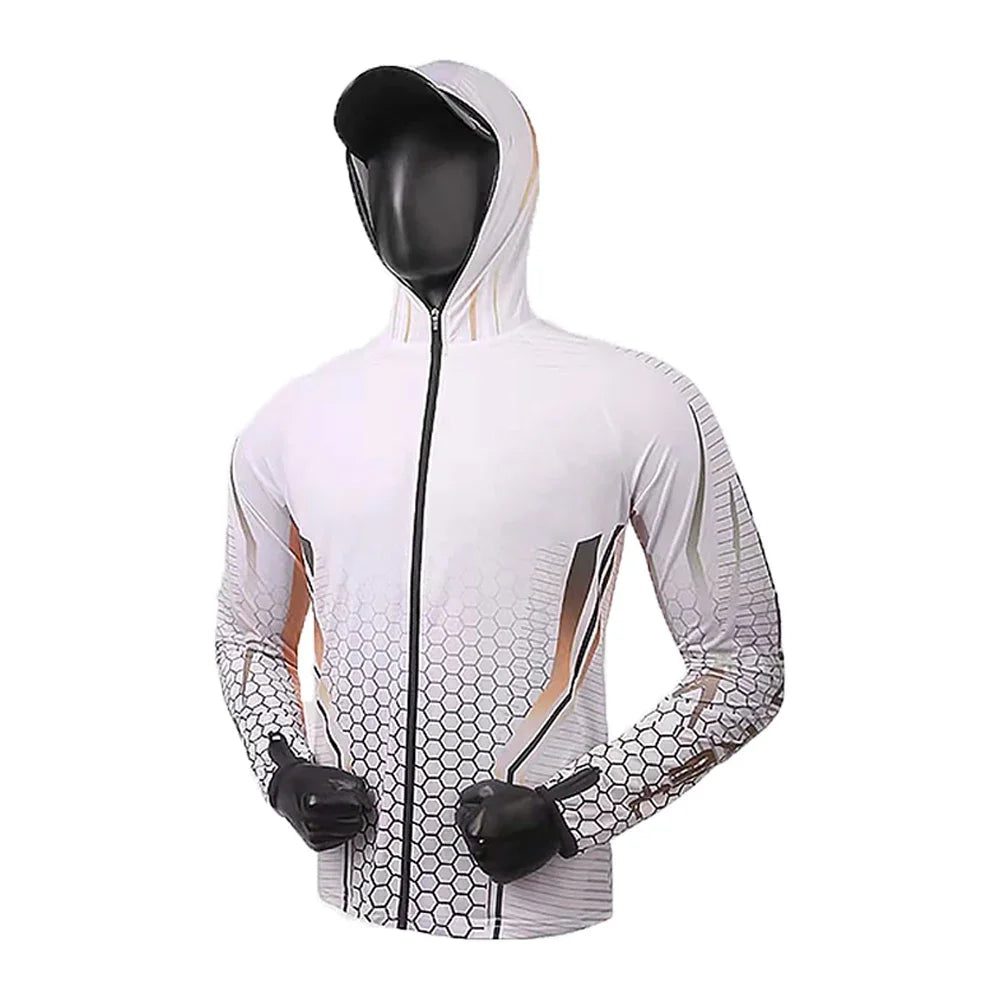 Summer Fishing Hoodie UPF 50+ Zippered