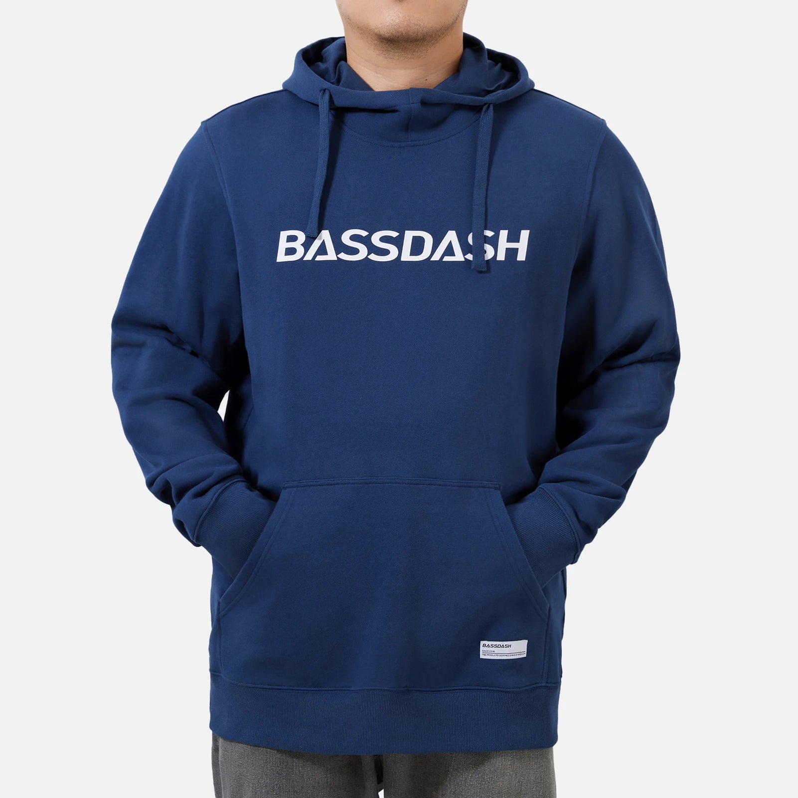 BASSDASH Men’s Cotton Hoodie Sweatshirt