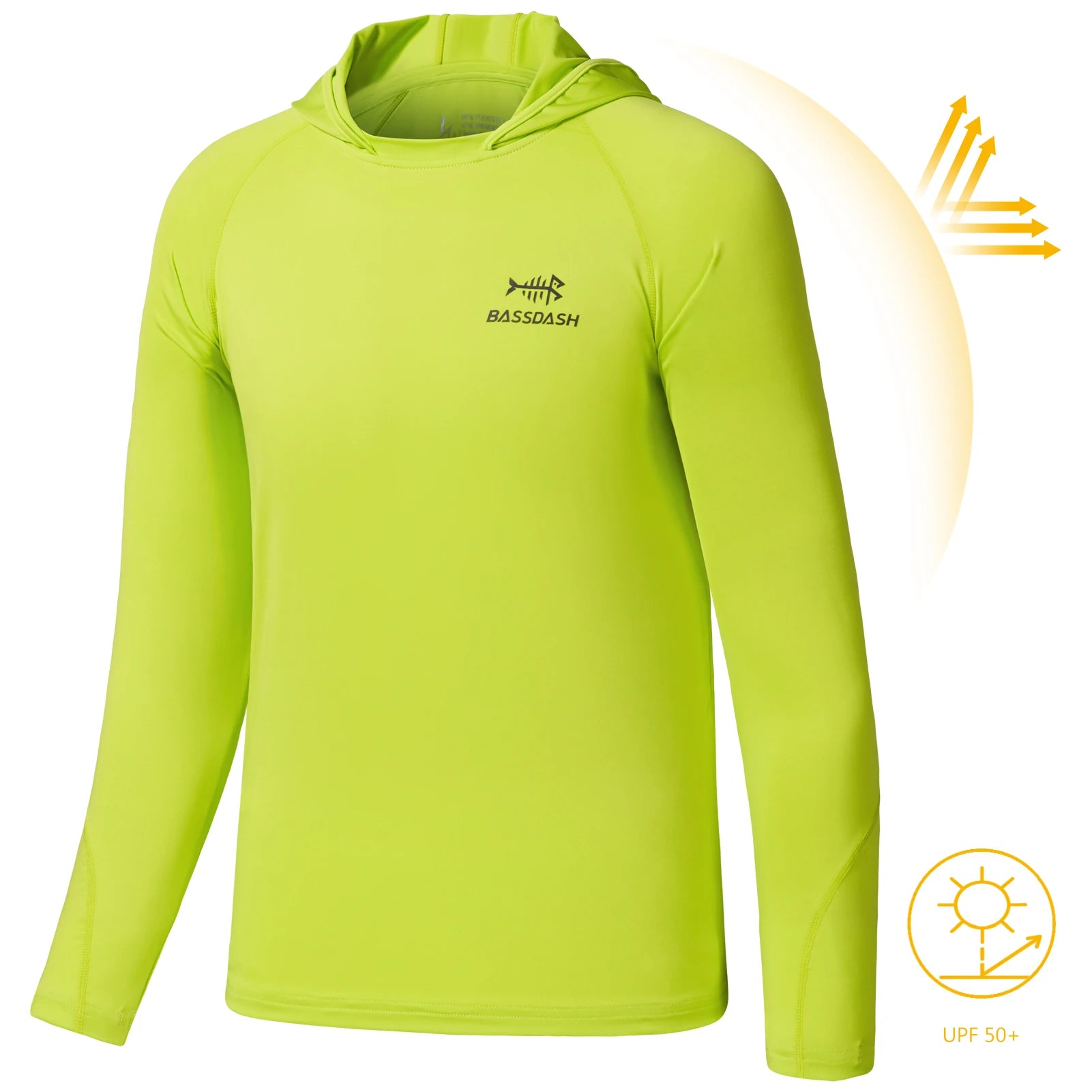 BASSDASH Youth UPF 50+ Fishing Hoodie
