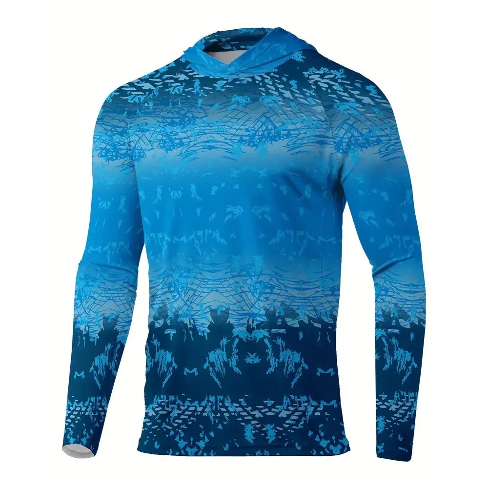 Men’s Sun Protection Hoodie T-Shirt UPF 50+
