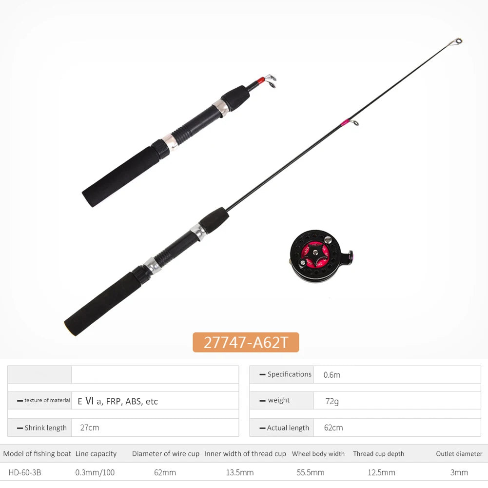 2-Section Ice Fishing Rod