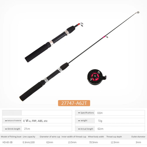 2-Section Ice Fishing Rod