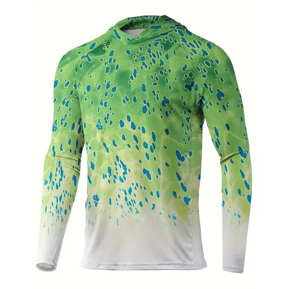 Men’s Sun Protection Hoodie T-Shirt UPF 50+