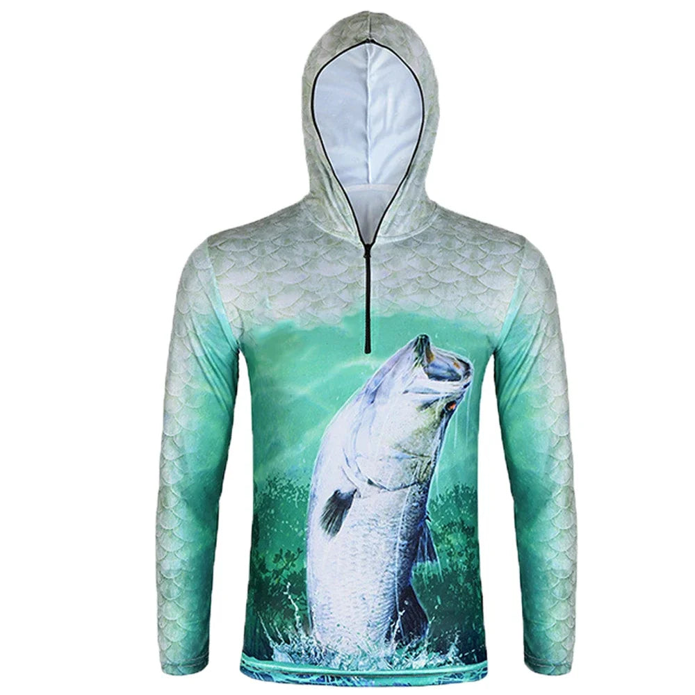 Fishing Jacket – Hooded, UV, Camouflage